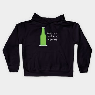 Keep Calm Let's Soju Kids Hoodie